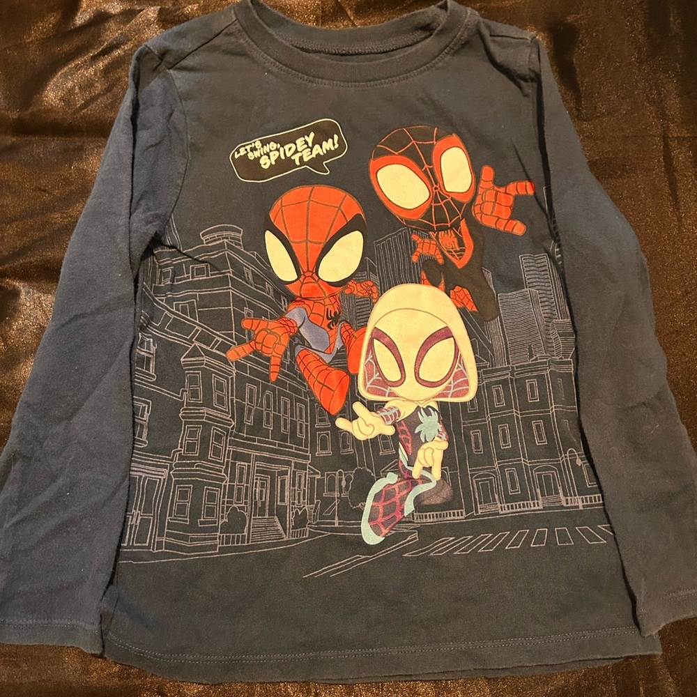 Spider-Man Kids Long Sleeve Shirt - Blue